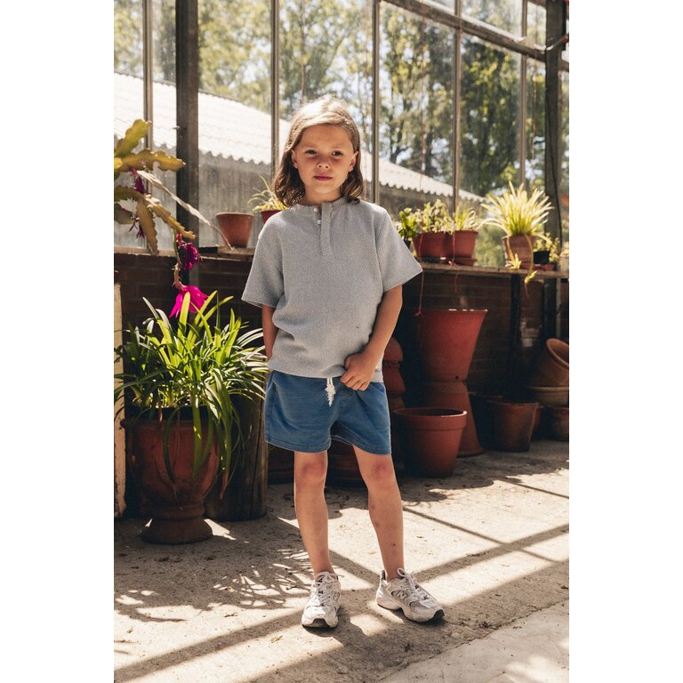 Labo de Colores LABO DE COLORES T-shirt jongen Loay Blue Light blauw