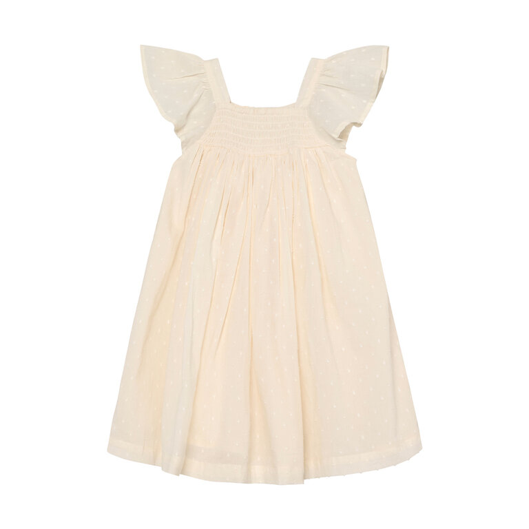 EN FANT EN FANT jurk kind Dobby Eggnog beige