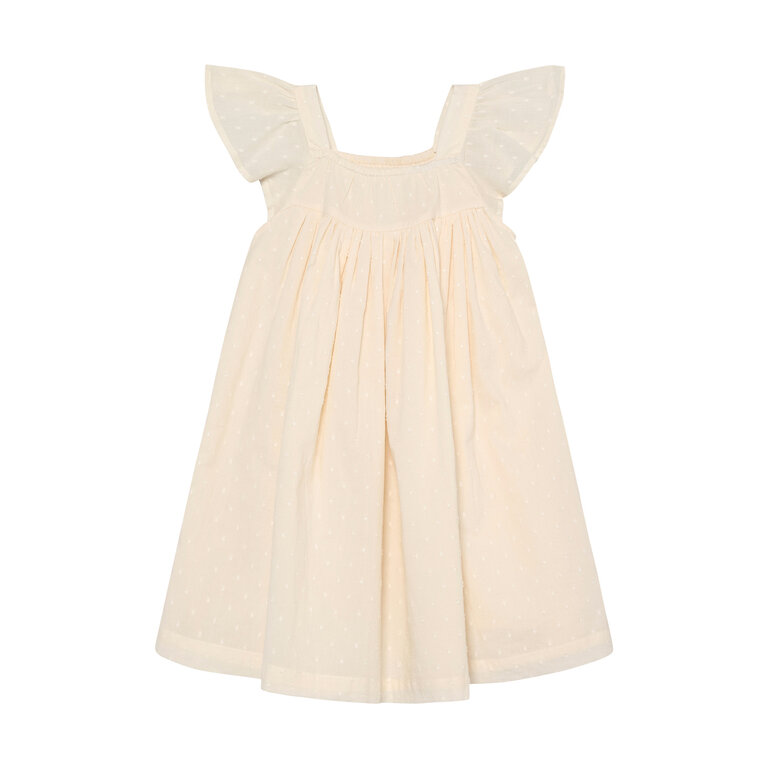 EN FANT EN FANT jurk kind Dobby Eggnog beige