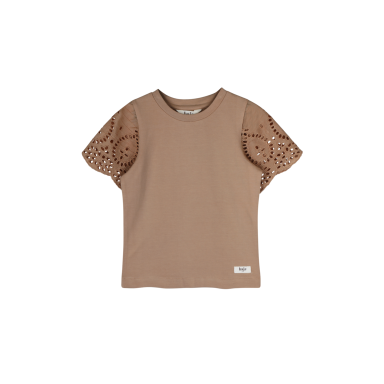 Baje Studio BAJE T-shirt jongen Bless Brown Coconut bruin (valt groot)
