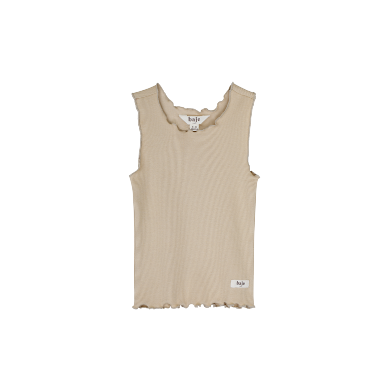 Baje Studio Baje | Jutia | Singlet Top | Creme Fawn