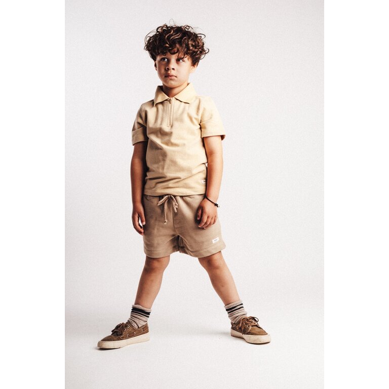 Baje Studio BAJE korte broek jongen Hernani Taupe Cafe taupe (valt groot)