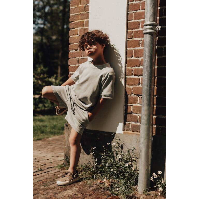 Baje Studio BAJE korte broek jongen Hernani Green Greyish groen (valt groot)