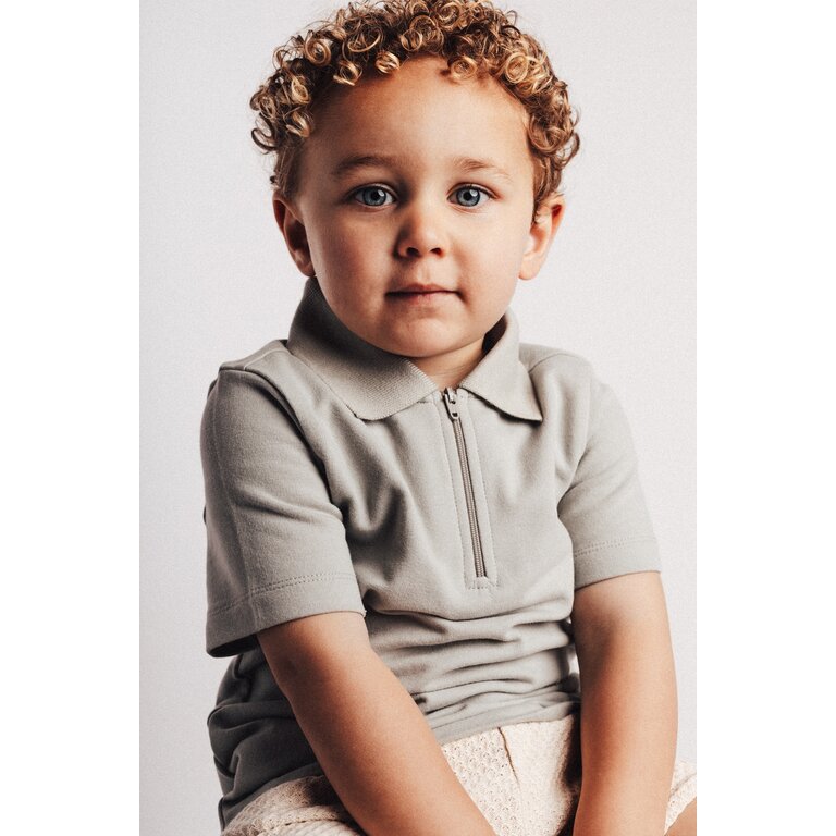 Baje Studio Baje | Hervas | Shortsleeve Polo | Green Greyish