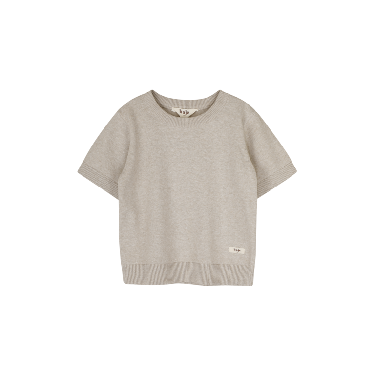 Baje Studio BAJE T-shirt jongen Cruz Sand Melange beige (valt groot)