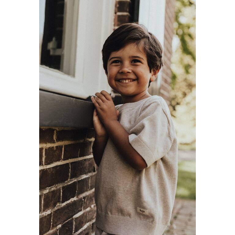 Baje Studio Baje | Cruz | Shortsleeve Shirt | Sand Melange