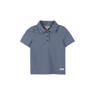 Baje Studio Mason | Shortsleeve Polo | Blue Stone