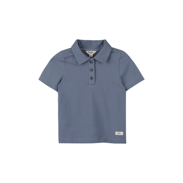 Baje Studio BAJE polo jongen Mason Blue Stone blauw (valt groot)