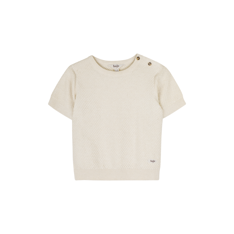 Baje Studio BAJE T-shirt jongen Frain White Coconut wit (valt groot)