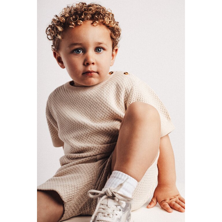 Baje Studio BAJE T-shirt jongen Frain White Coconut wit (valt groot)