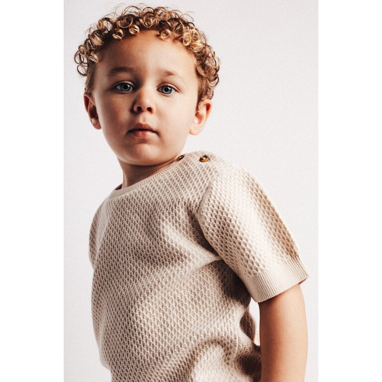 Baje Studio BAJE T-shirt jongen Frain White Coconut wit (valt groot)