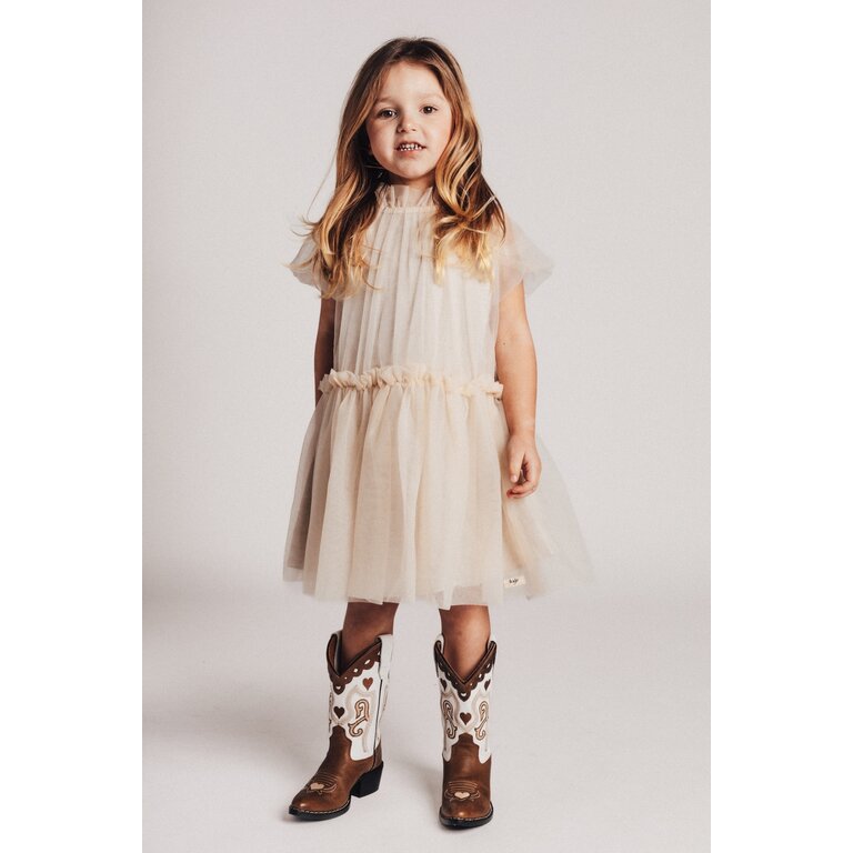 Baje Studio BAJE jurk meisje Melle Beige (valt groot)