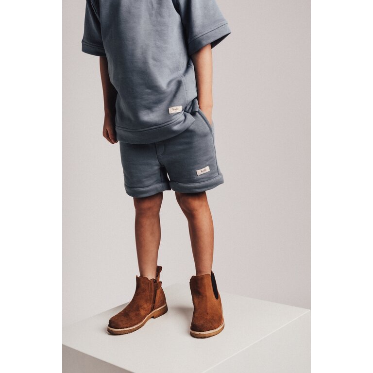 Baje Studio BAJE korte broek jongen Mino Blue Stone blauw (valt groot)