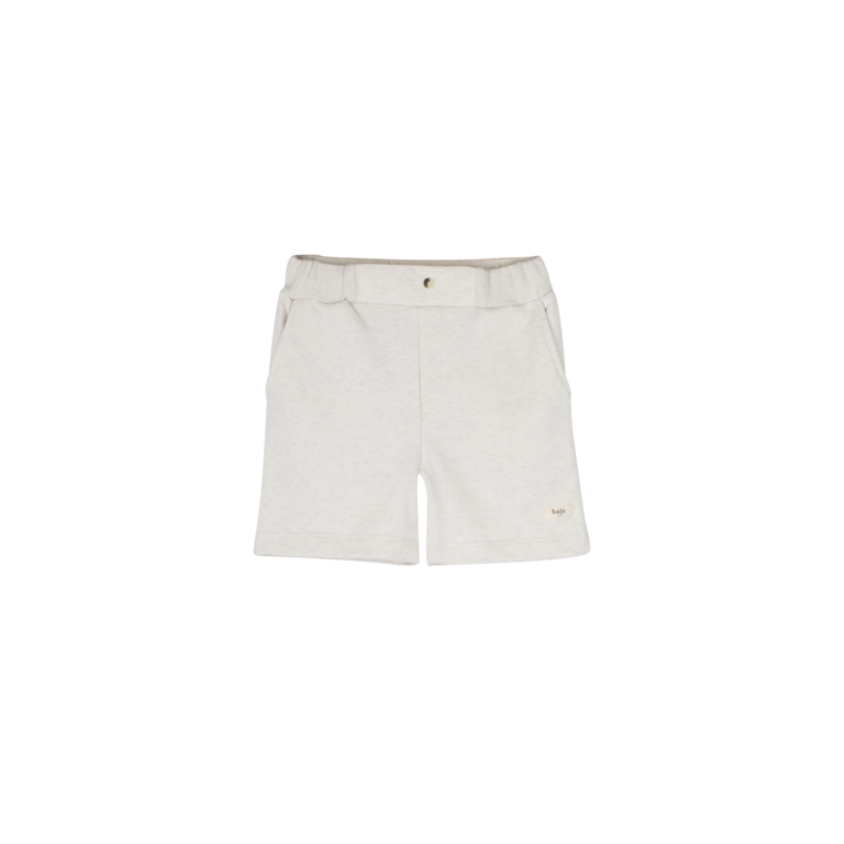 Baje Studio BAJE korte broek jongen Azuel short Creme Melange beige (valt groot)