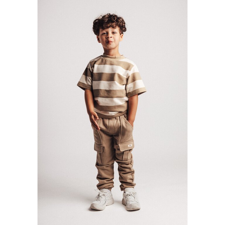 Baje Studio BAJE shirt jongen Coz korte mouw White Coconut wit (valt groot)