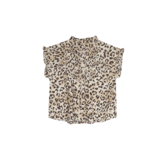 Baje Studio Mola | Shortsleeve Top | Creme Oat AOP