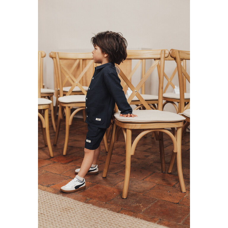 Baje Studio BAJE korte broek jongen Manuel Blue Dark donkerblauw (valt groot)