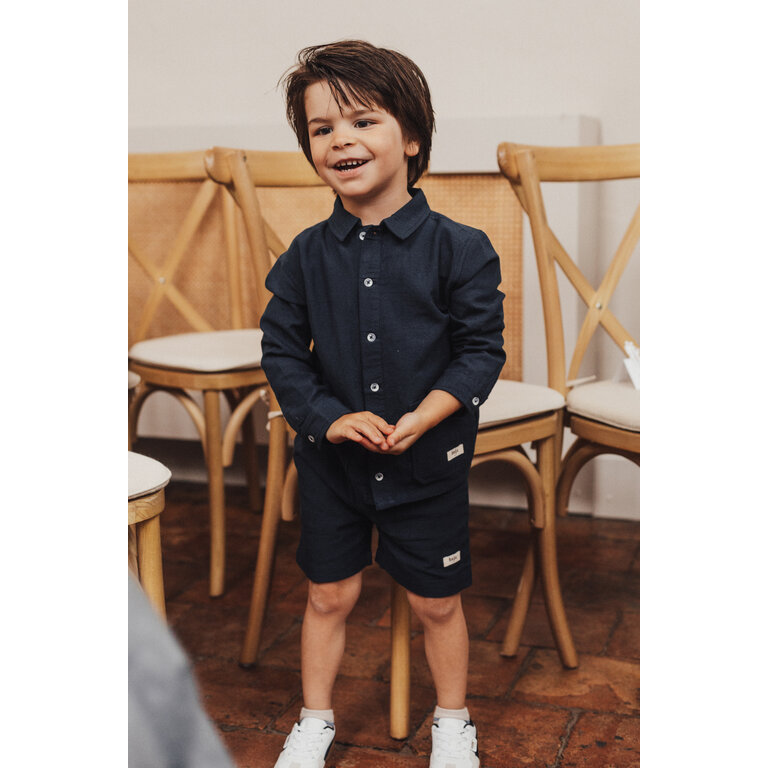 Baje Studio BAJE korte broek jongen Manuel Blue Dark donkerblauw (valt groot)