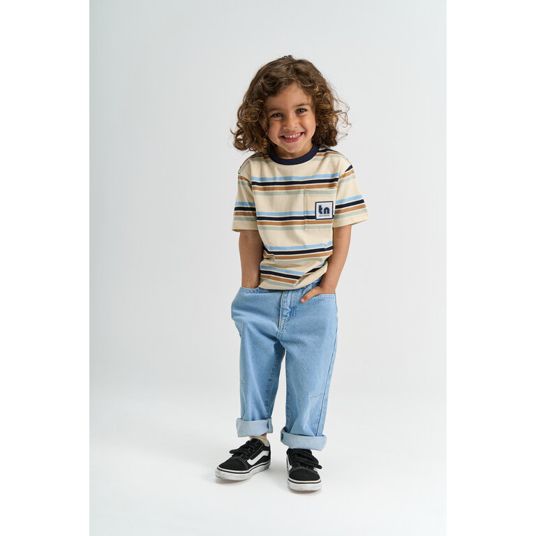 The New The New spijkerbroek kind Silvio Barrel Fit Light Blue (lichtblauw)