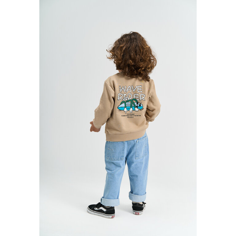 The New The New spijkerbroek kind Silvio Barrel Fit Light Blue (lichtblauw)