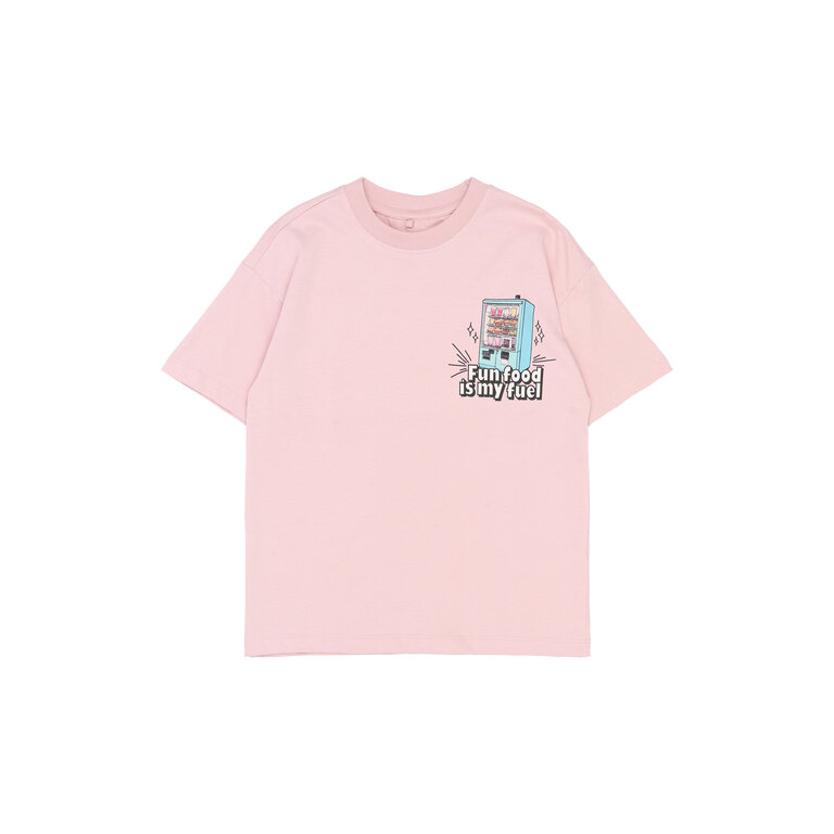 The New The New shirt kind Snack Tee Silver Pink (roze)