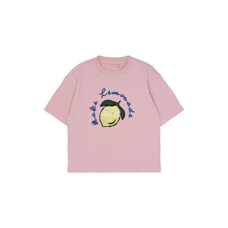 The New The New shirt kind Shannet Tee Silver Pink (roze)