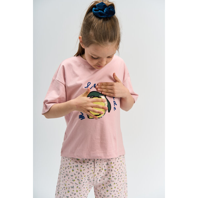 The New The New shirt kind Shannet Tee Silver Pink (roze)