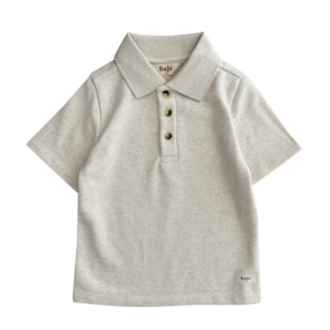 Baje Studio Najera | Shortsleeve Polo | Creme Melange