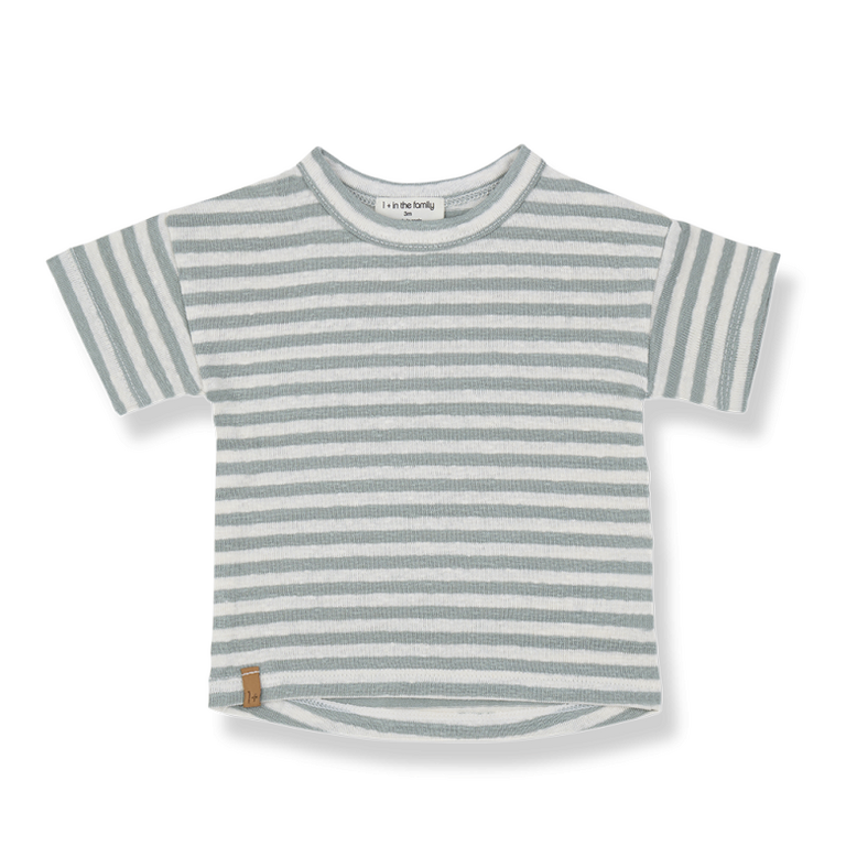 1+ in the family 1+ IN THE FAMILY shirt baby Saus Iceberg blauw