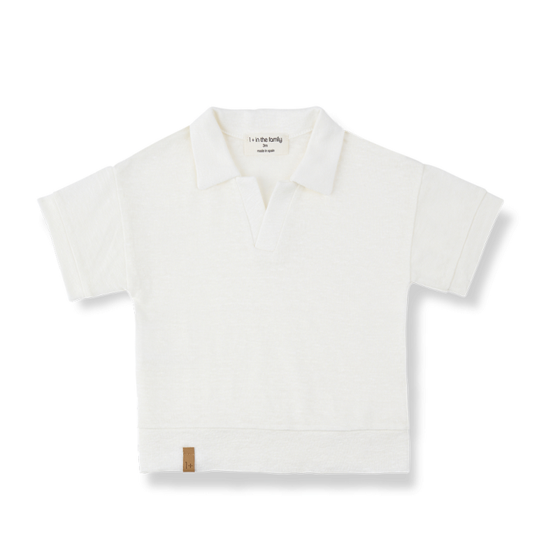 1+ in the family 1+ IN THE FAMILY polo baby Vajol off-white wit