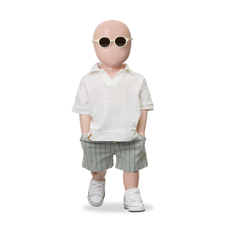 1+ in the family 1+ IN THE FAMILY polo baby Vajol off-white wit