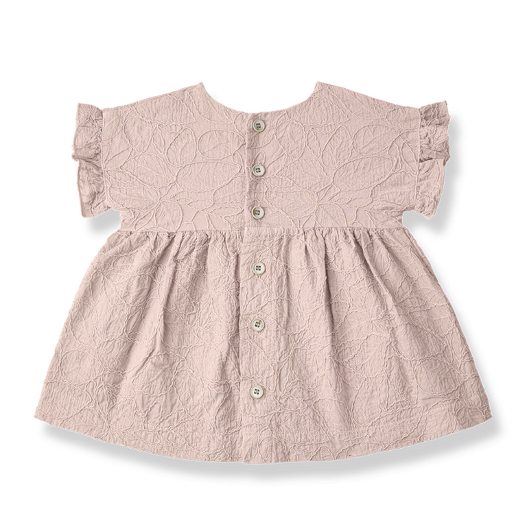1+ in the family 1+ IN THE FAMILY jurk baby Satuna Rose roze zomerjurk
