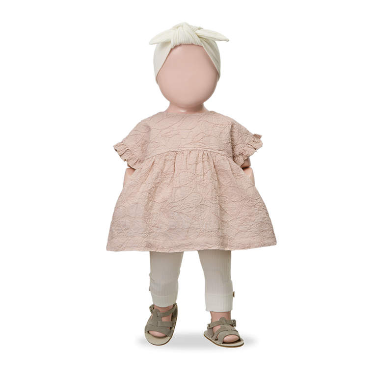 1+ in the family 1+ IN THE FAMILY jurk baby Satuna Rose roze zomerjurk