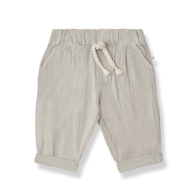 1+ in the family 1+ IN THE FAMILY broek baby Rupia beige wit