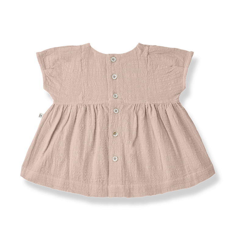 1+ in the family 1+ IN THE FAMILY jurk baby Gualta Rose roze zomerjurk