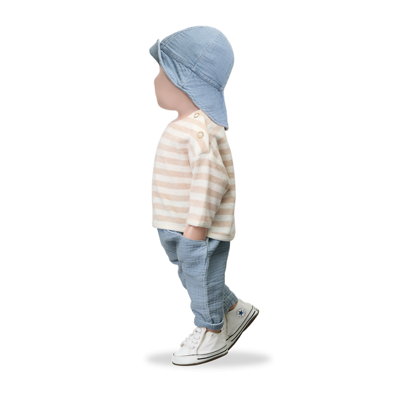 1+ in the family 1+ IN THE FAMILY broek baby Zante denim blauw