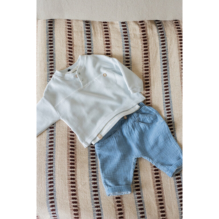 1+ in the family 1+ IN THE FAMILY broek baby Zante denim blauw