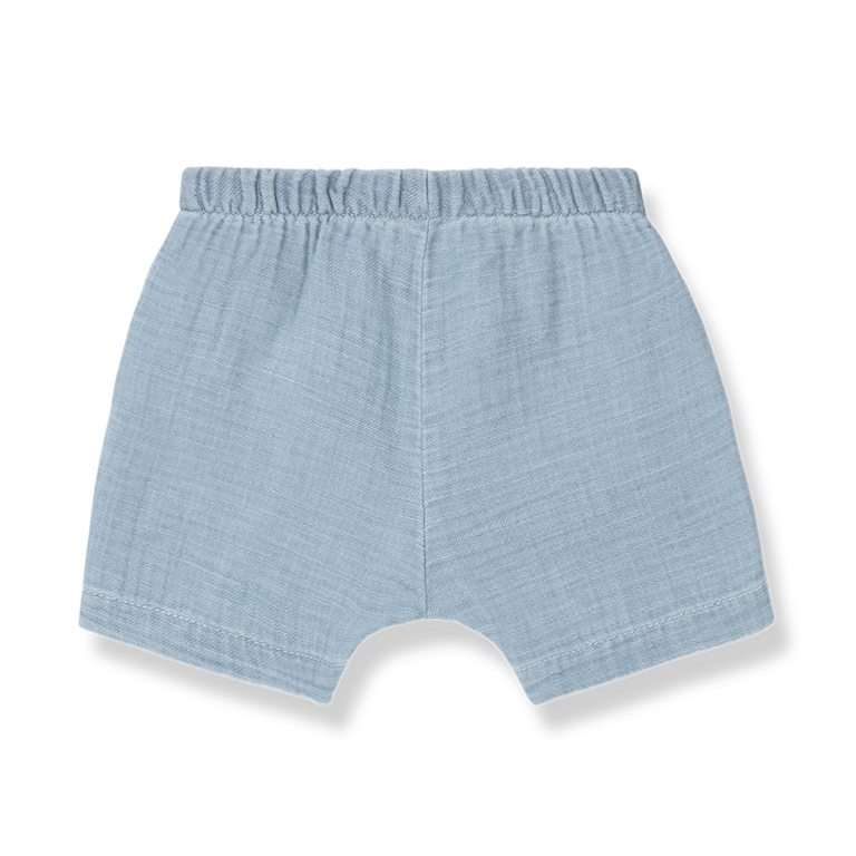1+ in the family 1+ IN THE FAMILY korte broek baby Anafi denim blauw