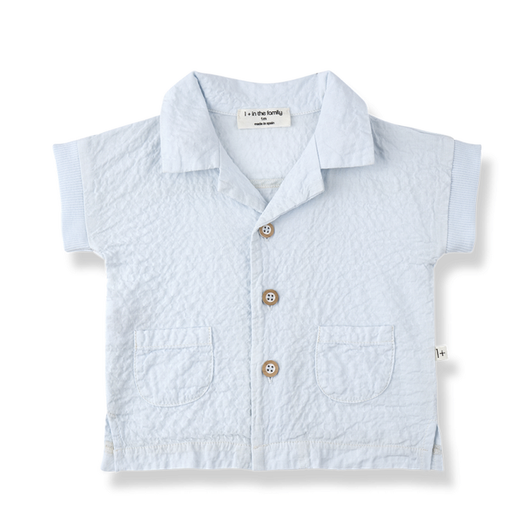 1+ in the family 1+ IN THE FAMILY blouse baby Corinto Misty blauw