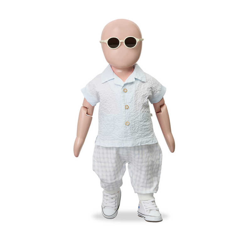 1+ in the family 1+ IN THE FAMILY blouse baby Corinto Misty blauw