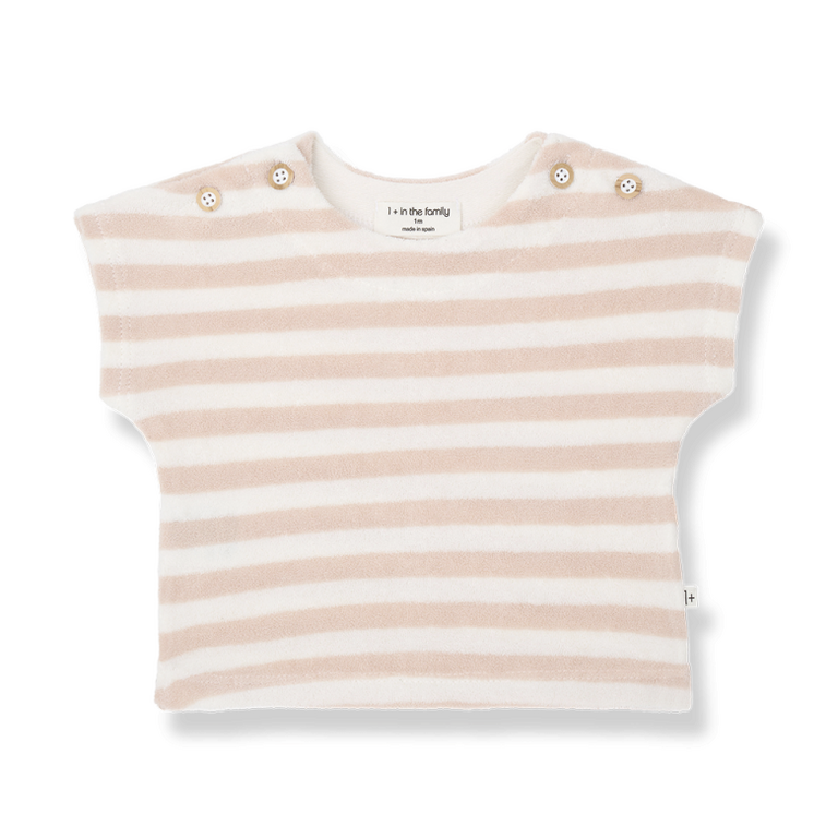 1+ in the family 1+ IN THE FAMILY shirt baby Kavala Blossom roze