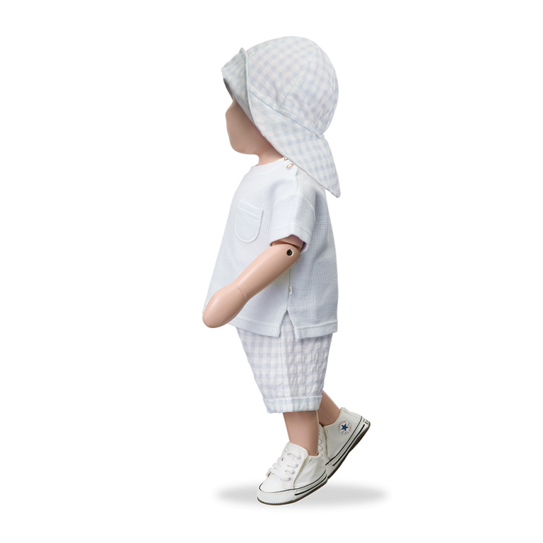 1+ in the family 1+ IN THE FAMILY shirt baby Delion Misty Blue blauw