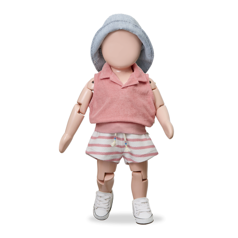 1+ in the family 1+ IN THE FAMILY korte broek baby Portinatx Strawberry roze