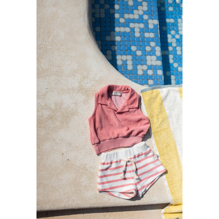 1+ in the family 1+ IN THE FAMILY korte broek baby Portinatx Strawberry roze