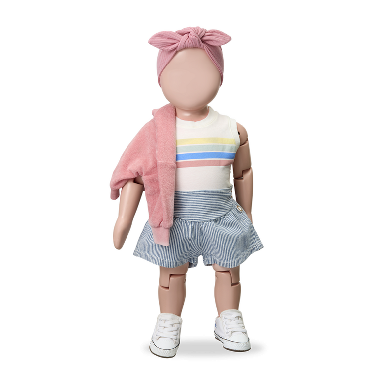 1+ in the family 1+ IN THE FAMILY korte broek baby Deia denim blauw