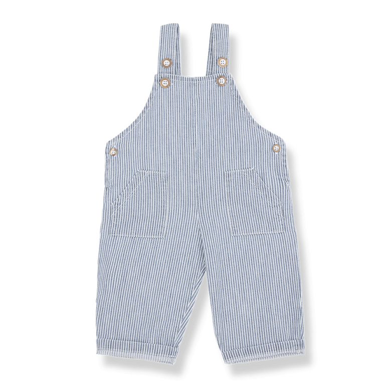 1+ in the family 1+ IN THE FAMILY tuinbroek baby Mao denim blauw