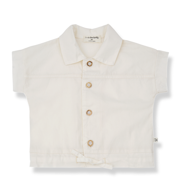 1+ in the family 1+ IN THE FAMILY shirt baby Monells off-white wit