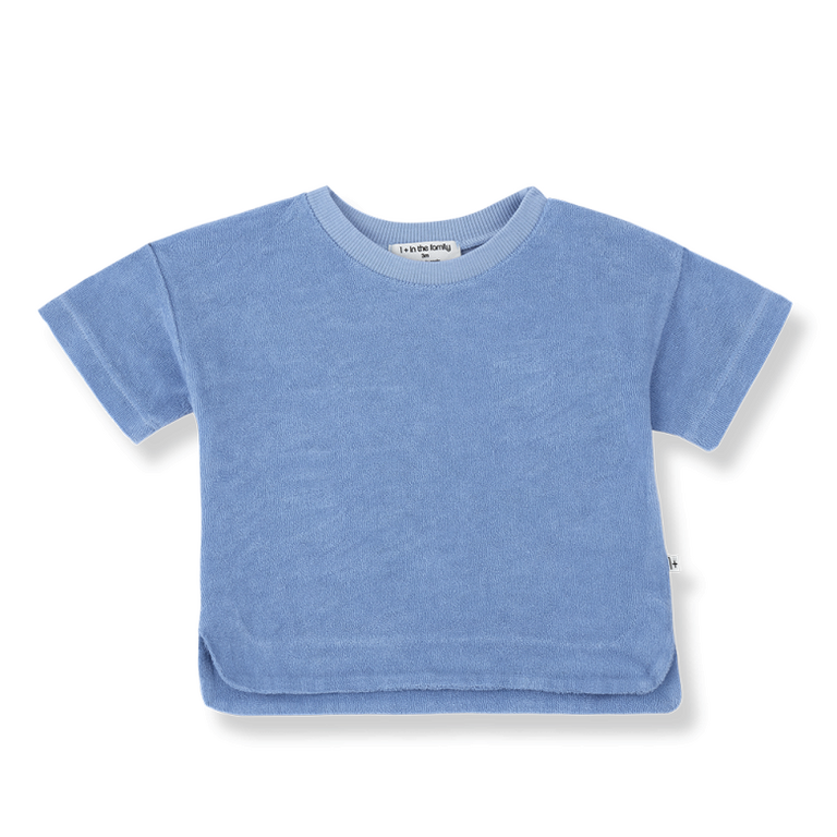 1+ in the family 1+ IN THE FAMILY shirt baby Manacor Ultramarine blauw