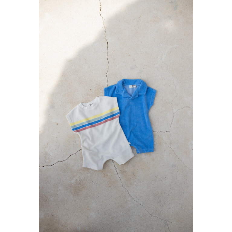1+ in the family 1+ IN THE FAMILY jumpsuit baby Campos off-white wit boxpakje