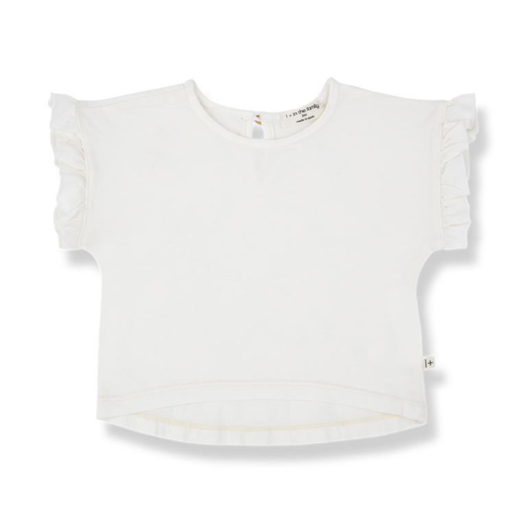 1+ in the family 1+ IN THE FAMILY shirt baby Campanet off-white wit